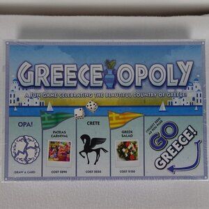 Greece Opoly Monopoly Board Game RARE Greek Theme New